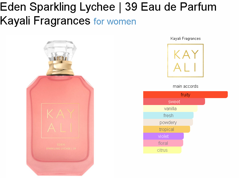 Kayali Eden Sparkling Lychee 39 EDP Sample/Decant