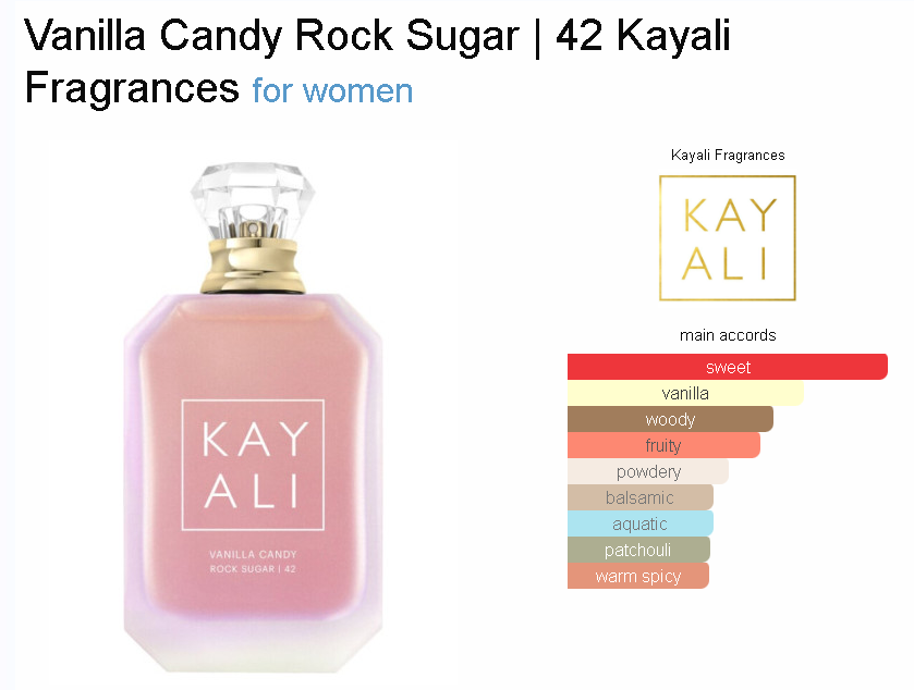 Kayali Vanilla Candy Rock Sugar 42 EDP Sample/Decant